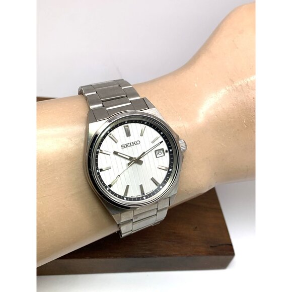 Seiko Men's Watch SBTH001 Quartz Silver Dial Date Stainless Steel 40mm $335 - Picture 11 of 14